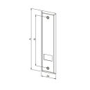 Abdeckung für Gurtwickler Lochabstand 104 mm 22 mm...