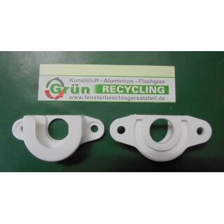 Mini- Kugellagerhalter zum Anschrauben ohne Einsatz weiß Lochabstand 43mm FachVR8/054