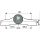 Dr. Hahn Haustürband Türband 4 AT AS 58mm Drehpunkt 20, BA=86mm, 3 teilig , 41,5/44,5 mm FachP2684