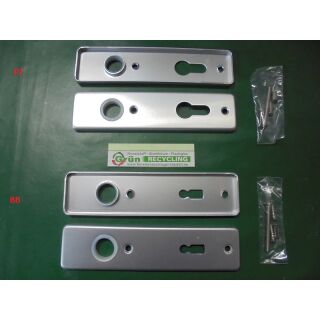Kurzschild ZT eckig 165 x 40mm Entfernung 72mm F1 Silber BB oder PZ Fach4350