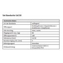 GU Ecklagerset Beutel ALU Jet 600 AK 8 Bandseite 14/18 Schwarz Fach4377
