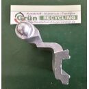 Eckband* für Aluminiumfenster mit 2 Anschraublöcher gesamte Länge mit Stift 85mm Fach06L6/31