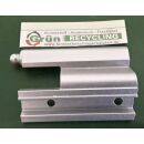 Eckband* für Aluminiumfenster mit 2 Anschraublöcher gesamte Länge mit Stift 85mm Fach06L6/31