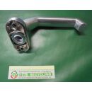 Metalltürdrücker auf ovaler Rosette, festdrehbar mit Rückholfeder, ALU F1 Silber oder Weiß, verdeckt verschraubt, Vierkant 8mm Fach4475