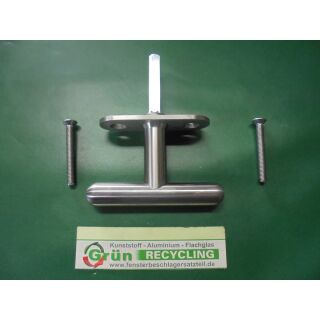 ECO RANDI Fenstergriff Kreuzolive T-Modell Lochabstand 43mm Vierkant 7 x 40mm