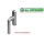 WSS Schlechtendahl Fenstergriff Drehgetriebe runde Form 24mm Gabelvorstand Silber FachP2548