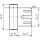 Rahmenteil E 8000 WF Stahl vernickelt FachP1107