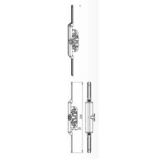 HUECK Lambda Fenstergetriebe Getriebe Kammergetriebe für Steckgriff Z98138471 FachP1394