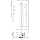 GIESSE Falttürgriff Fenstergriff 7mm 9010 Vierkant weiß oder silber FachP1544