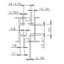 GIESSE Kantenriegel 24 x 170mm inkl. Befestigungsmaterial Alu schwarz 02185000 FachP1547