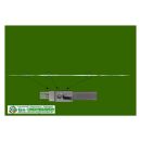 ROTO NT Stulpflügelgetriebe konstant GR 2090/640 | FFH 2001–2200 mm | 3 Guss-Schliessstücke | 1 Bediensperre KR03/01
