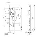 WILKA Anti-Panik- Rohrrahmenschloss 6667 Funktion E 30/92/9 Flachstulp 24x245 VKW1/264