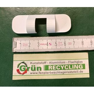 SIEGENIA FAVORIT Abdeckkappe Scherenlager S 8 Weiß lackiert 20 x 69mm Nachdruck