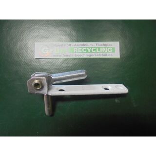 SIEGENIA Ecklager 85 x 14mm, Haltezapfen 25mm x 7mm, Lagerzapfen 30 x 8mm, weiß FachVR4/155