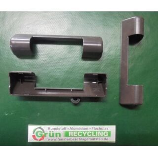 SIEGENIA Abdeckkappe S KF Ral8019 Graubraun Scherenlager 86 x 21mm FachP2318