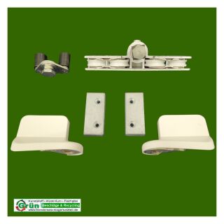 GU Grundkarton 825 Faltschiebetür Rollenset weiß Raum3R1/45