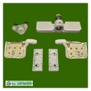 GU Grundkarton 825 Faltschiebetür Rollenset weiß Raum3R1/45