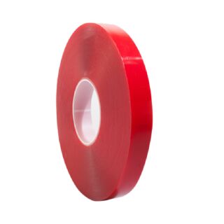 AFTC Silver -Tape Hochwertiges Doppeltes Acrylklebeband Transparent 25mm x 33m Palette + FachP2412