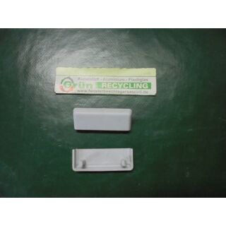 Wasserkappen Wasserschlitzkappen Grau 45,5 x 15mm für Lochabstand 33mm FachP2431
