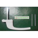 Fenstergriff mit schmaler Rosette 16 mm Fensterolive...