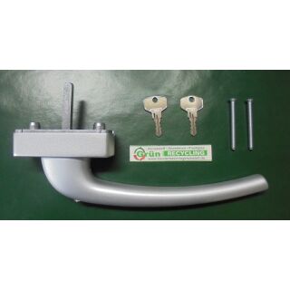 HAUTAU PSK Griff Hebel 201EG-S Silber Abschließbar FachP2546