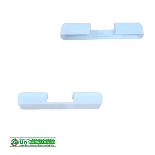 MACO Abdeckkappe 101 x 17mm Öffnungsweite für Band 31mm Nachdruck weiß FachVR5/428