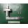Fenstergriff Fensterolive Edelstahl 2-tlg. mit Metall UK Adapter oval