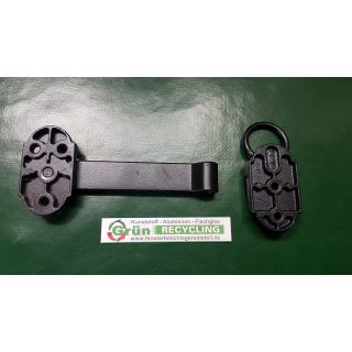 MACO RUSTICO Ladenmittelverschluss 2-flg. m. Hebel kurz L=125mm  