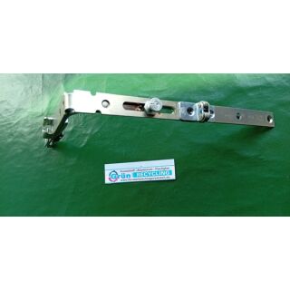 SIEGENIA Aubi Eckumlenkung Teul 140 x 210mm lange Seite mit 1 Pilzzapfen und Auflaufrollen kurze Seite mit Schließblech FachB459