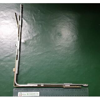 ROTO Eckumlenkung 150Z L504A07 GUL 2-Flg. 305 x 255mm lange Seite mit Schnäpper und 1 Längszapfen FachB647