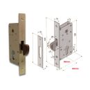 WELKA Hakenschloss Einsteckschloss mit Haken Dorn 60mm 72/8/22mm FachP1328