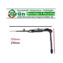 SIEGENIA-AUBI * Eckumlenkung TEVR/TEUL 210mm mit 2 Pilzapfen und Fehlbediensperre Links Fachb526