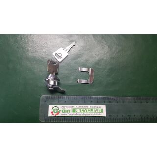 STRENGER Zylindervortreiber Hebelschloss mit 2 Schlüssel, gleichschließend (mit verschiedenen Schließungsnummern) , mit Stahlplättchen, mit Zunge CS158 auf 12 Uhr nach hinten gekröpft, mit Gabelbefestigung VKT9/091