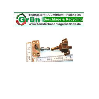 SELVE Ecklager, 44 x 20 mm, Haltezapfen 20 x 8 mm, Zapfen 25 x 8 mm, SchrankP297/2