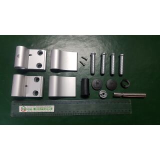 HAHN Türband 4 AT 2tlg. + Ankerschraube 58mm, Bohrabstand 86mm, Drehpunkt 20mm EV1 Silber Raum3R2/21
