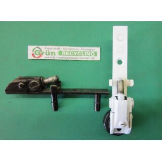 GU Ecklager UF8-866 112 x15mm, 2 Haltezapfen 22x7mm, Zapfen 16 x7mm, weiß, braun SchrankP296/7