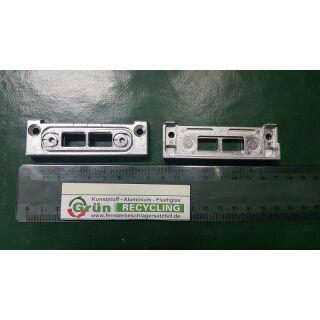 MACO Riegelschließteil Schließblech 26270 f. PVC mit 2 Schlitze 80 x 25mm FachP3291