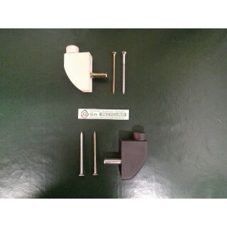 SIEGENIA Anschlagbock HS 80-2 Weiß oder Schwarz FachP3386