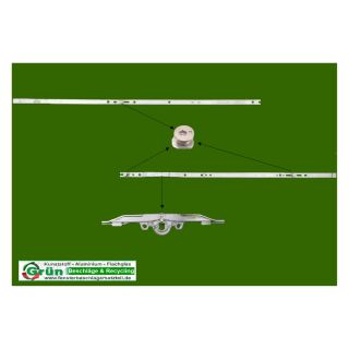 ROTO NT DK | Konstant | Dorn 8 | Gr 1490 | FFH 1401-1600 mm | Griffhöhe 563 mm | 3 V-Zapfen KR08/14