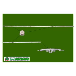 ROTO NT DK | Konstant | Dorn 8 | Gr 1690 | FFH 1601-1800 mm | Griffhöhe 1000 mm | 3 V-Zapfen KR08/12