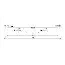 SIEGENIA AUBI Getriebe ohne Schlosskasten mit einem Rollzapfen GO323-40V03 FFH = 1100 - 1400 FFB = 1030 - 1200 a = 85 c = 1090 Raum5FB