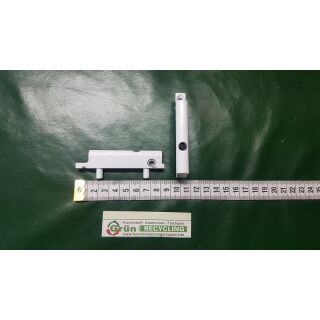 AUBI Eckband mit Flügelbremse 84 x 12 mm, Falz 9 mm, 2 Haltezapfen 10 x 6 mm, Rechts weiß FachP3645