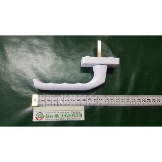HOPPE Fenstergriff Fensterolive London 013/U34 auf käntiger Rosette weiß Raum9R2/12
