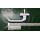 HOPPE Fenstergriff Fensterolive London 013/U34 auf käntiger Rosette weiß Raum9R2/12