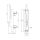 STRENGER WSS Türtreibriegel 845 EV1 Silber Bolzen Ø 8 x 39mm, Hub 20mm FachP3707