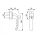 HOPPE Fenstergriff Fensterolive Modell: 0810S/US10 100NM New York, Vierkant 7 x 37mm Raum9R2/17