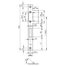 WILKA * Schließbleche Lappenschließblech Fluchttür für Rohrrahmentüre-E-Öffner rechts 24 x 3 x 245 mm FachP3785