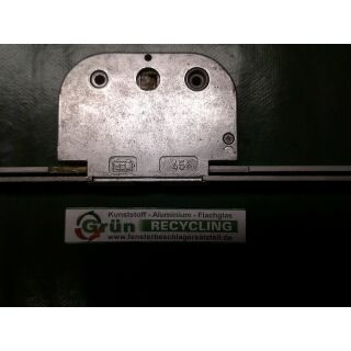 SIEGENIA Getriebe 3 Gr.4A TL FFH 1650 - 2150 mit 2 aufgesetzten Schließblechen 45mm Dorn variabel Raum5W1