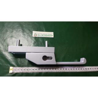 STRENGER WSS 825 Türtreibriegel Silberfarbig, PZ abschließbar, Links , Bolzen Ø 10 x 28mm , Lochabstand 132mm Hub= 25mm FachP3903