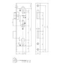 KFV 28 Rohrrahmenschloss 40/72/24/8 PZW R/L Flachstulp 24x245 mm VKW1/111